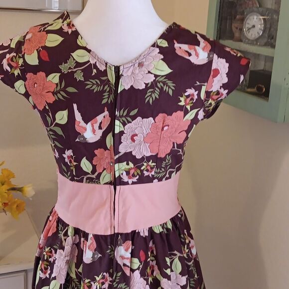 Folter Floral Patterned Dress. - Picture 6 of 10
